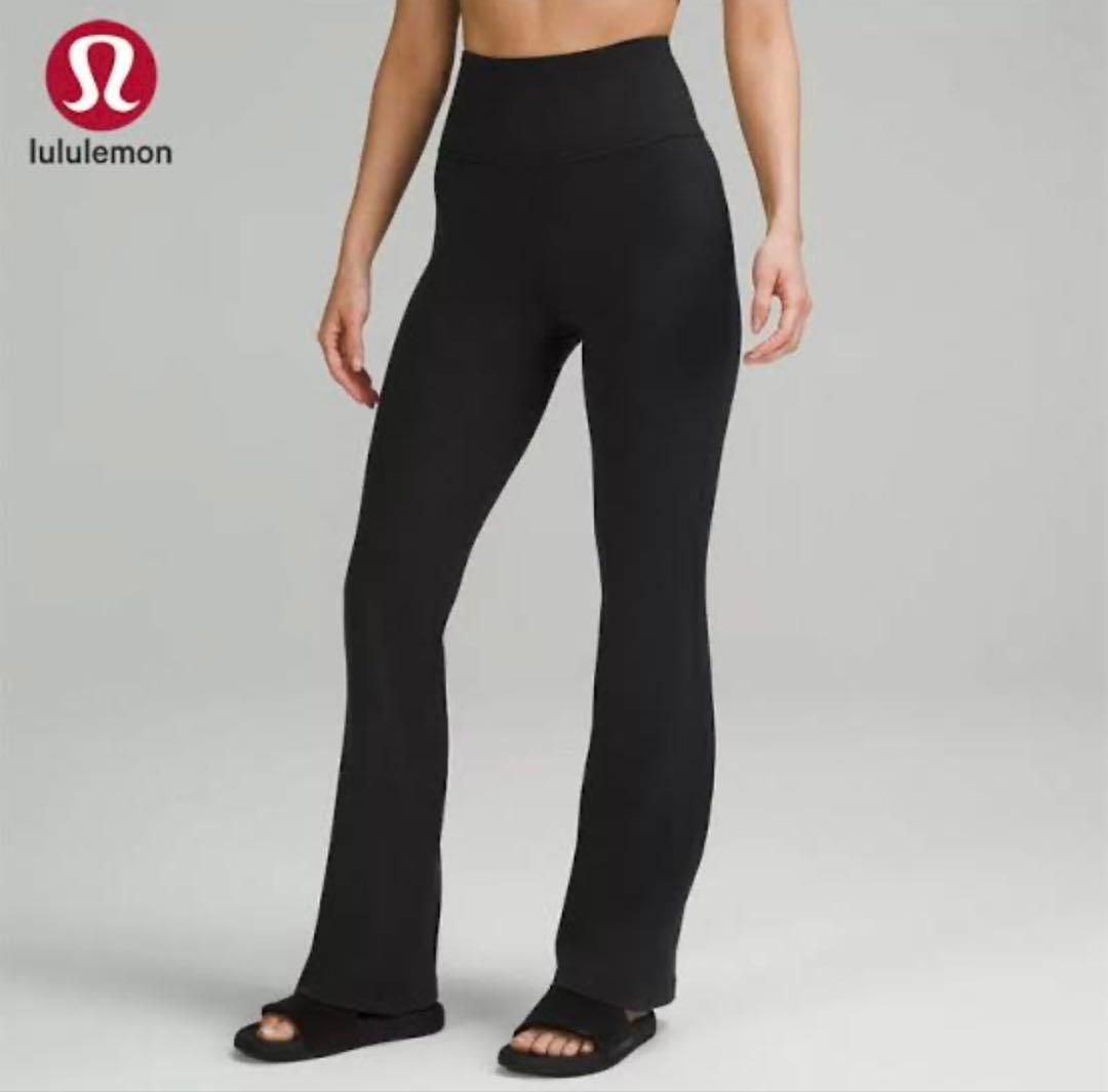 lululemon ブラック フレア ヨガパンツ