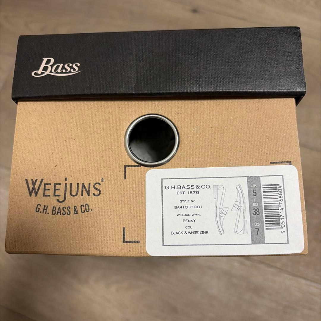 G.H.BASS Weejuns ペニーローファー US7 白黒