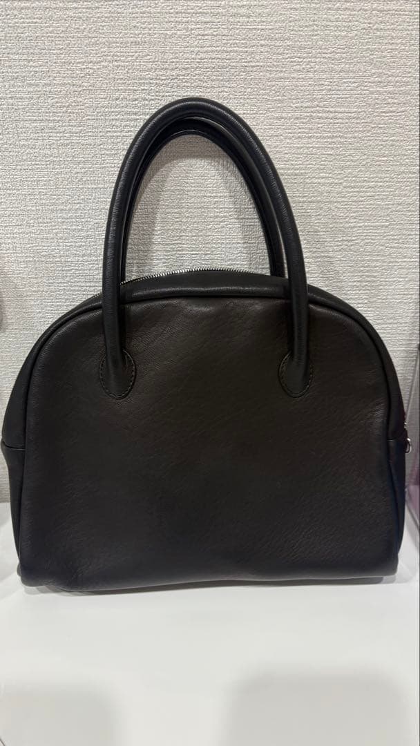 Aeta DA25 ボストンバッグ S 黒 レザーハンドバッグ 保存袋付き