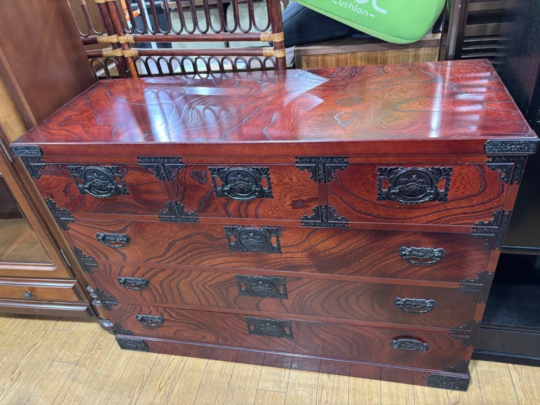 T58 飛鳥工芸家具 船箪笥 欅