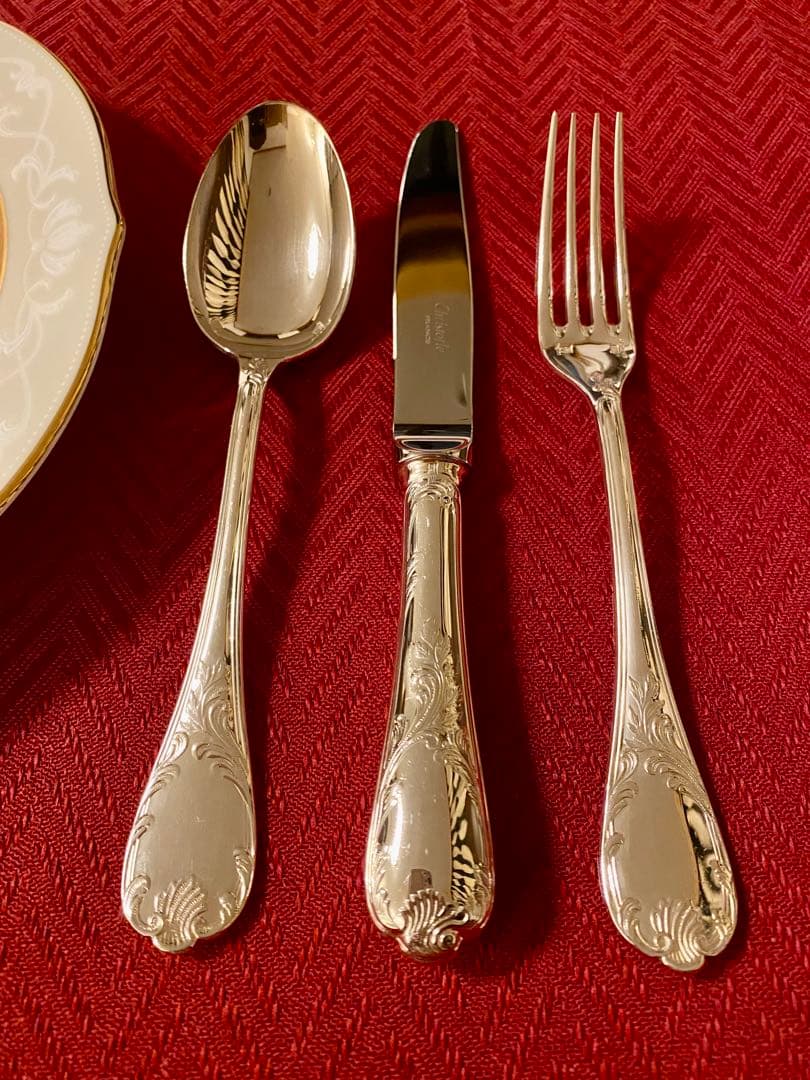 【ラス1！代表作マルリー☆美品】クリストフル マルリー デザートカトラリーセット