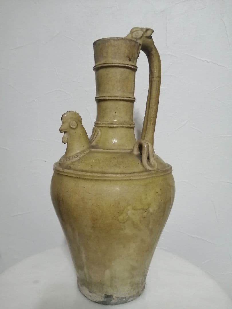 古美術 祭器 古玩 中国 朝鮮 骨董 鶏頭 花入れ 花器