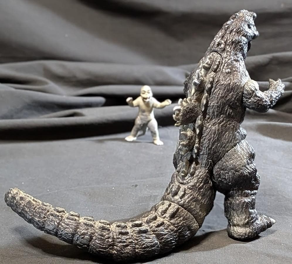 ゴジラ「ゴジラの息子」（Ｙ・ＭＳF）ソフビフィギュア＋ミニラ