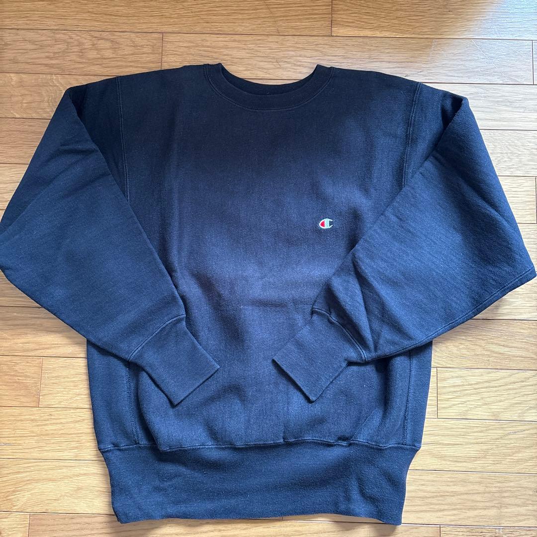 Champion Reverse Weave トレーナー L 黒　ブラック90s