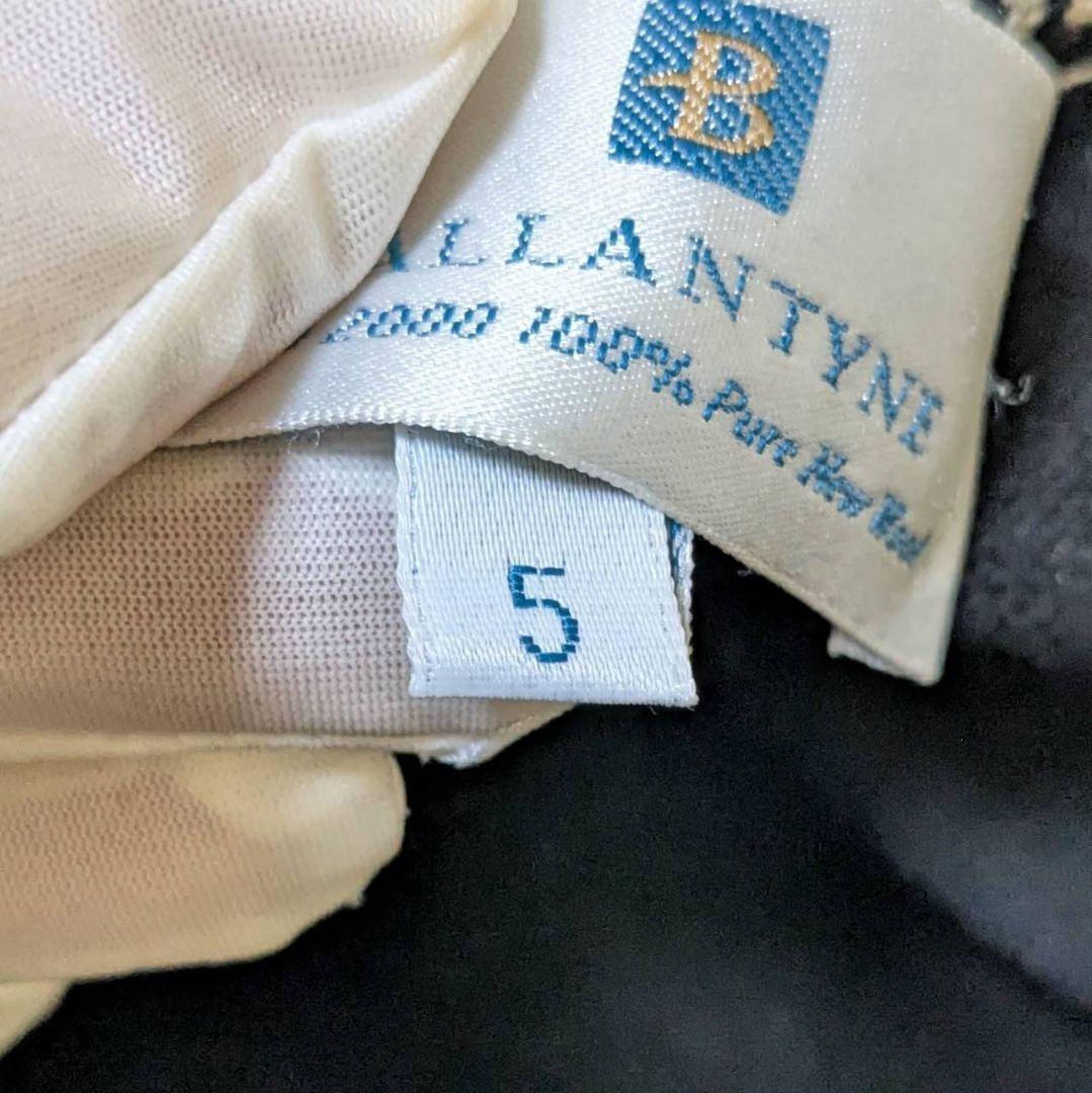 バランタイン カーディガン 金ボタン メリノウール ブラック 2XL