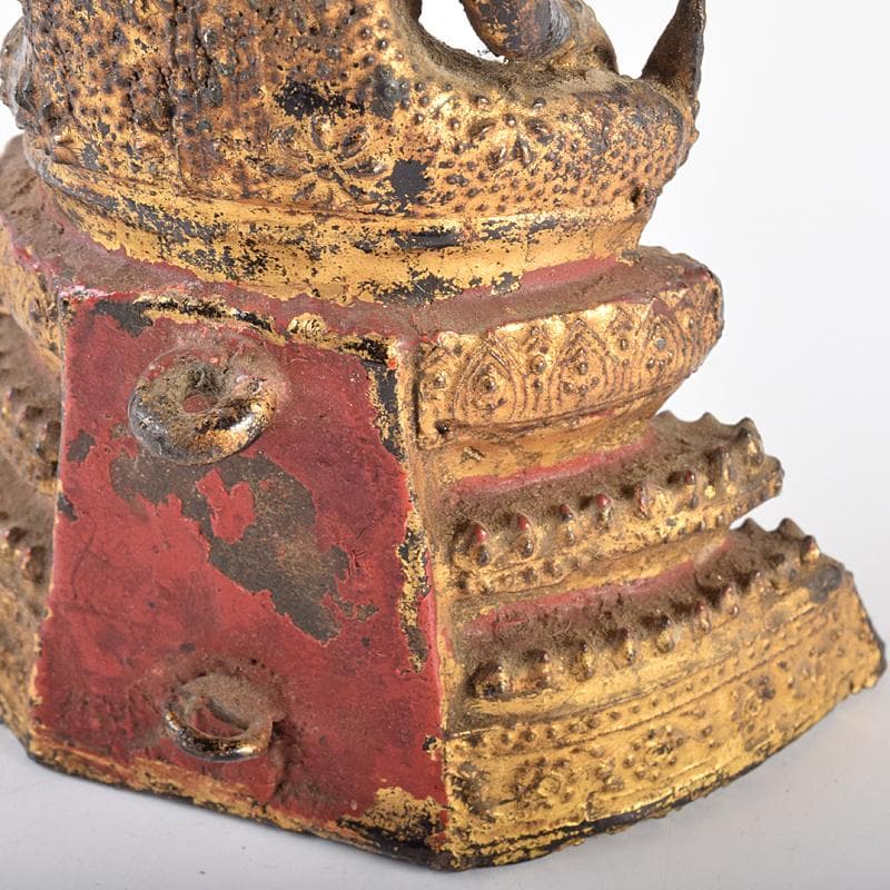 仏教美術　古銅鍍金　チベット仏　仏像　置物　V　R7705