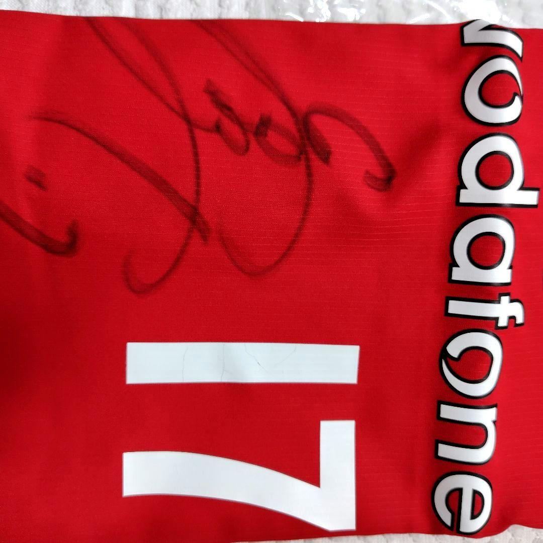 貴重【新品未開封】浦和レッズ 2005 ユニフォーム、長谷部誠 直筆サイン入り