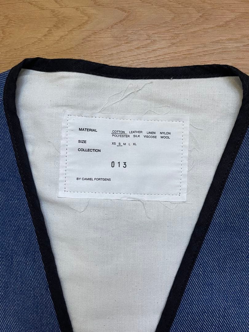 カミエルフォートヘンス　デニムジップベスト　サイズS