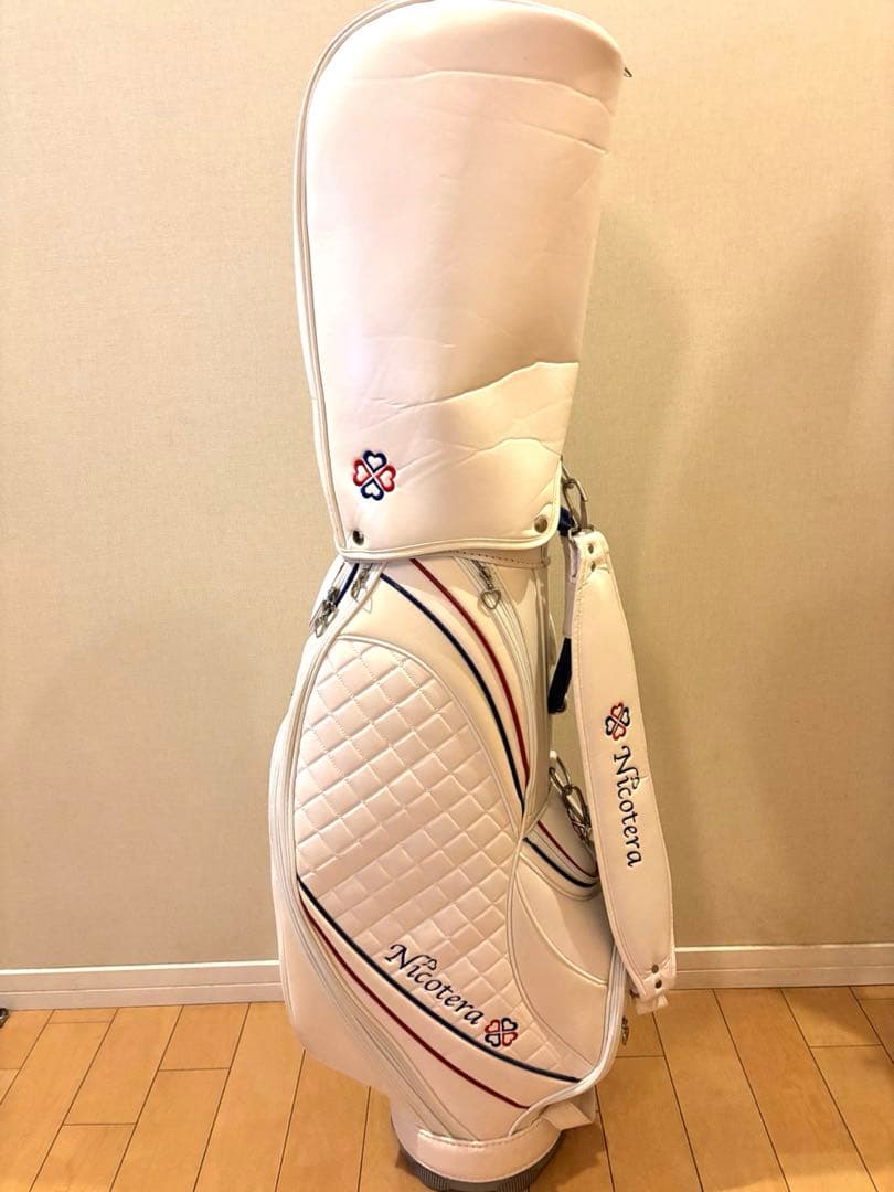 Nicotera レディースゴルフバッグ・キャディバッグ ホワイト