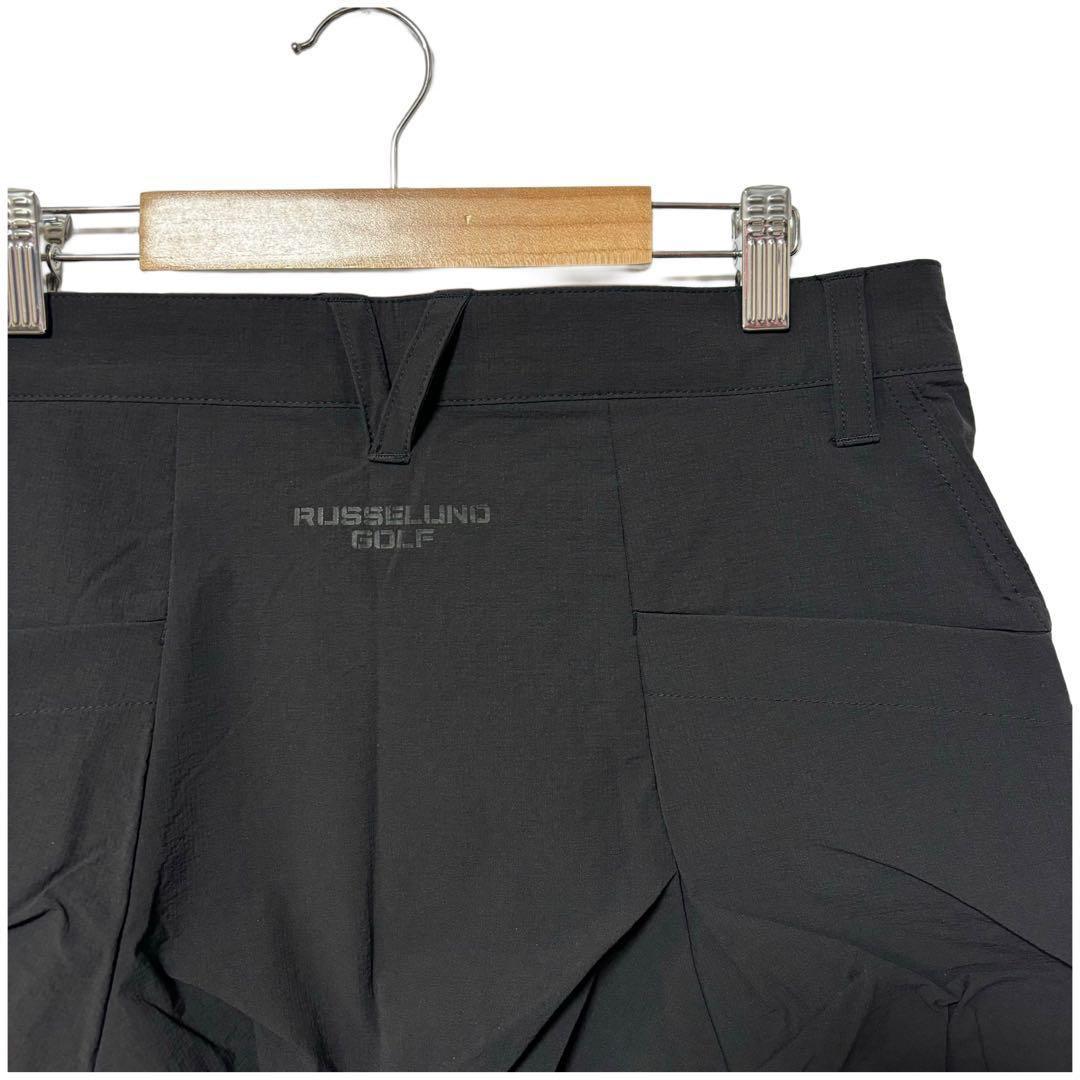新品 ラッセルノ ゴルフ ストレッチ カーゴ ロングパンツ ブラック L 5