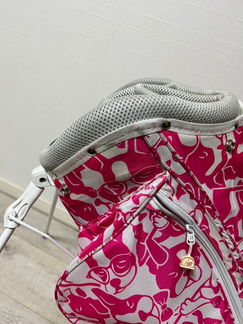 NB BSTN ゴルフバッグ 06 ピンク・ホワイト