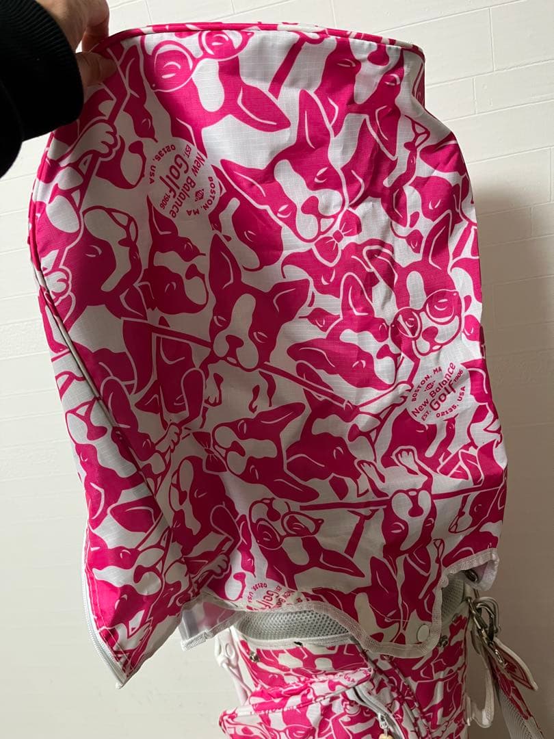 NB BSTN ゴルフバッグ 06 ピンク・ホワイト