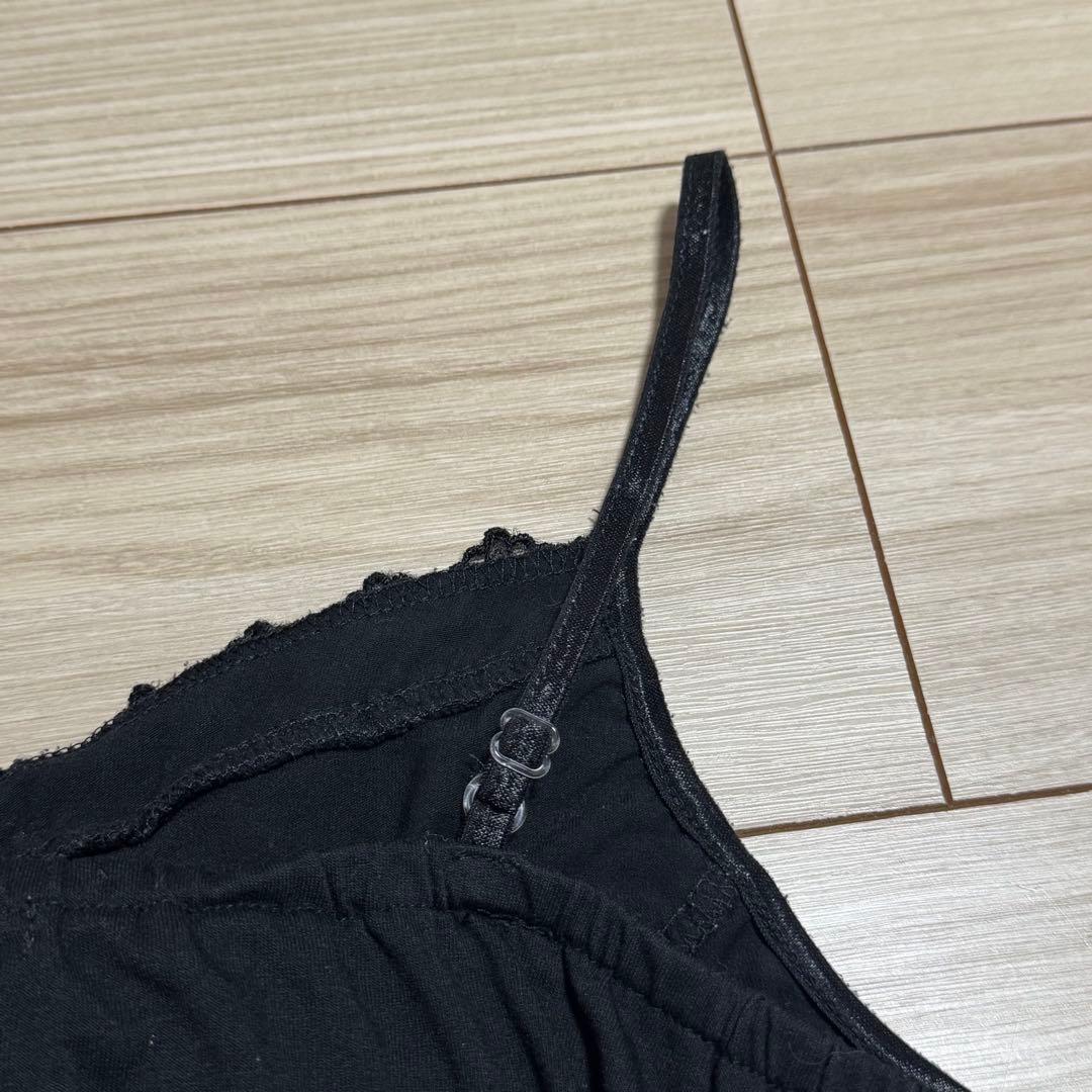 【希少】00s美品 axes femme ビッグ リボン キャミソール 黒 M