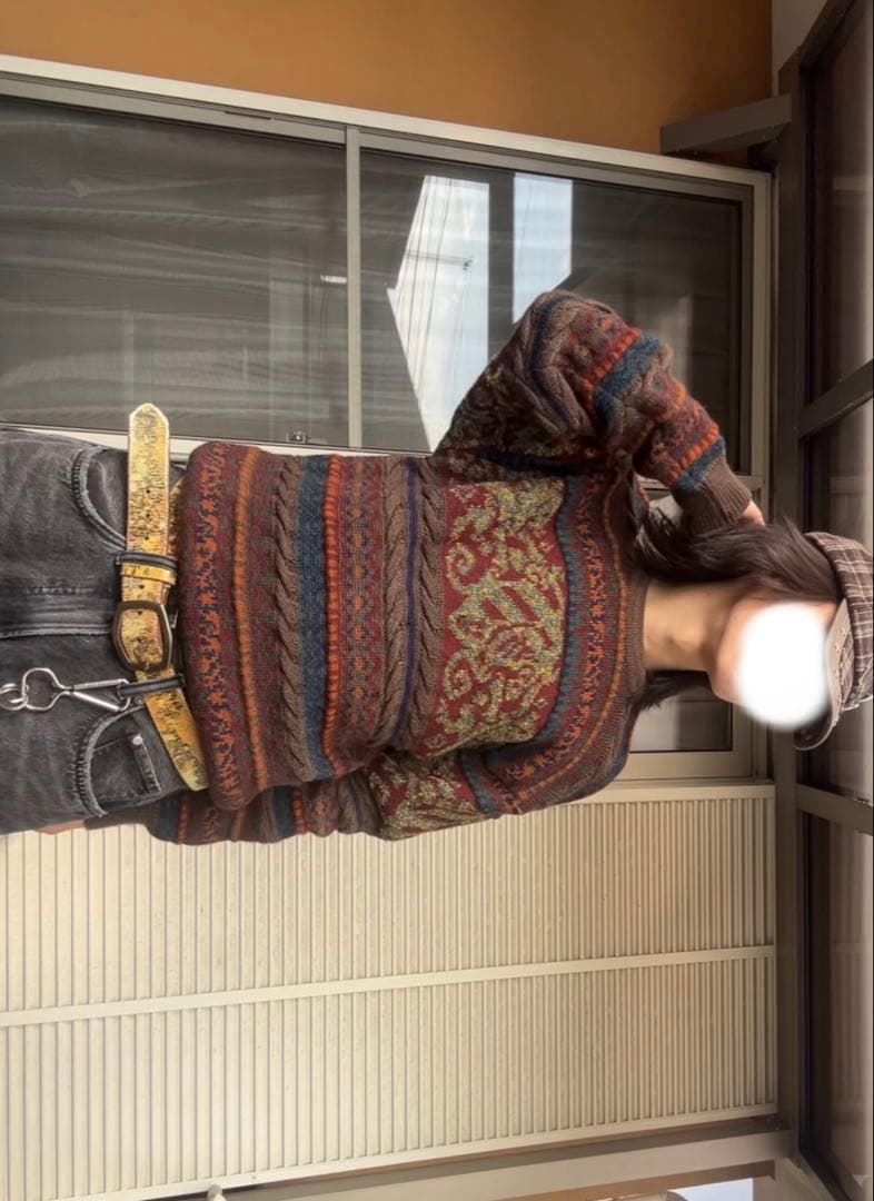 90s古着 柄ニット gx1000 quasi yardsale dime