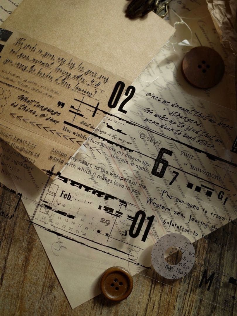 壹洱原创《印象》海外マスキングテープ　マステ 【1564】