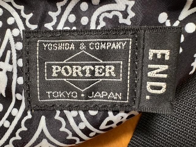 PORTER x END バンダナ柄 ウエストバッグ　日本未発売　レア