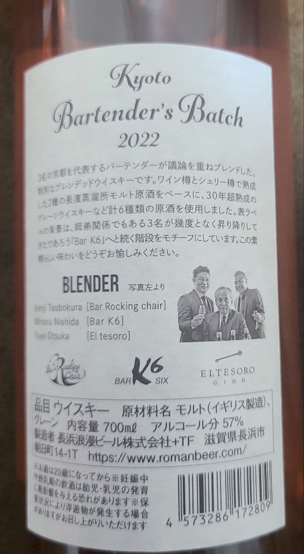 京都バーテンダーズバッチ2022