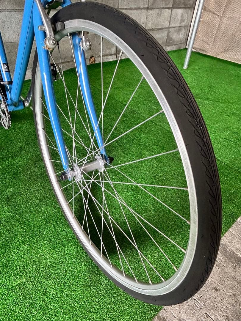 No.18クロスバイクWEEKEND BIKES 460 ライトブルー7段変速