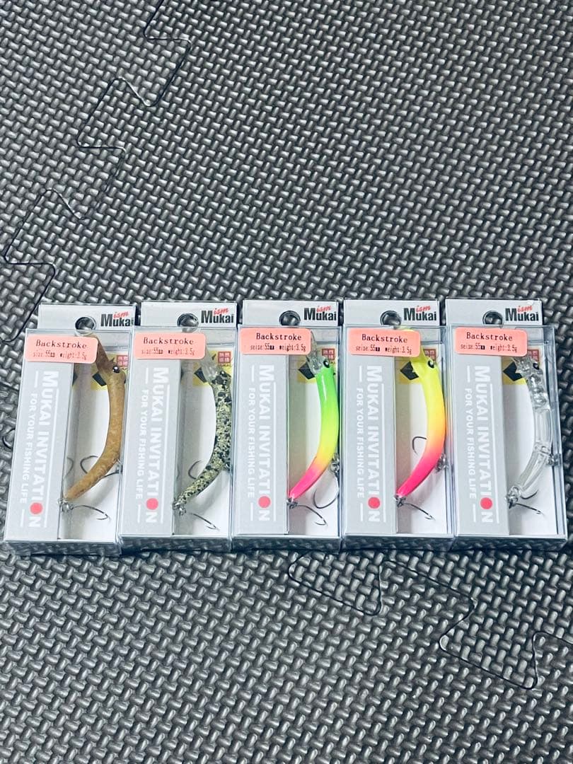 ムカイ バックストローク クランクベイト 5個セット 人気カラーまとめ売り