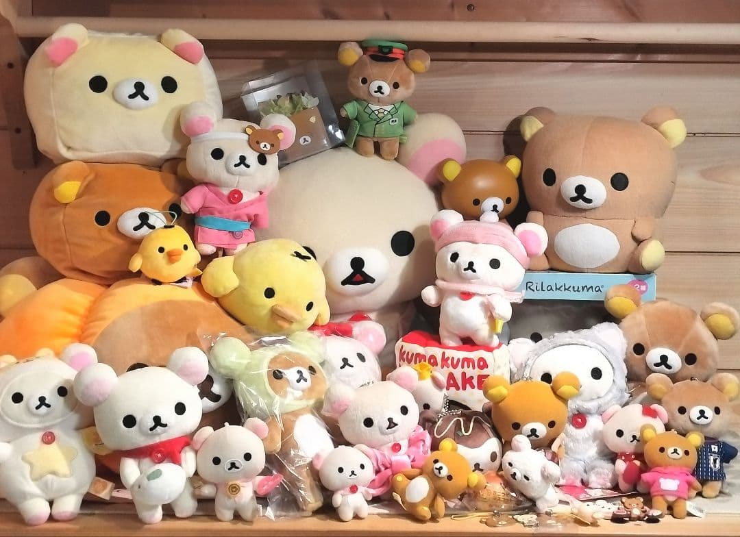 サンエックス　リラックマ　大量　公式　まとめ　ぬいぐるみ　ストラップ　雑貨