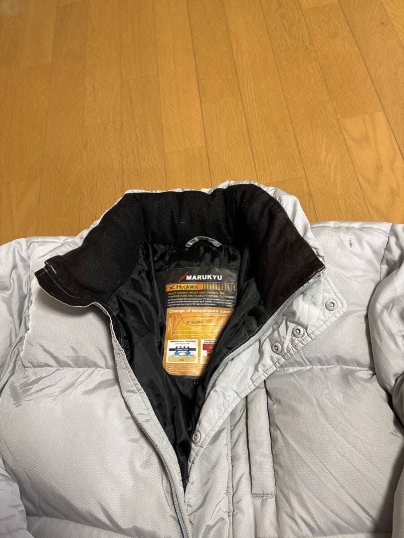 MARUYTU ダウンフィッシングスーツ 上下セット シルバー