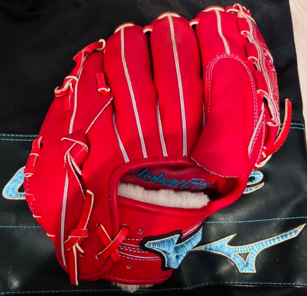 MIZUNO Global Elite 硬式用グローブ 投手用 朱色