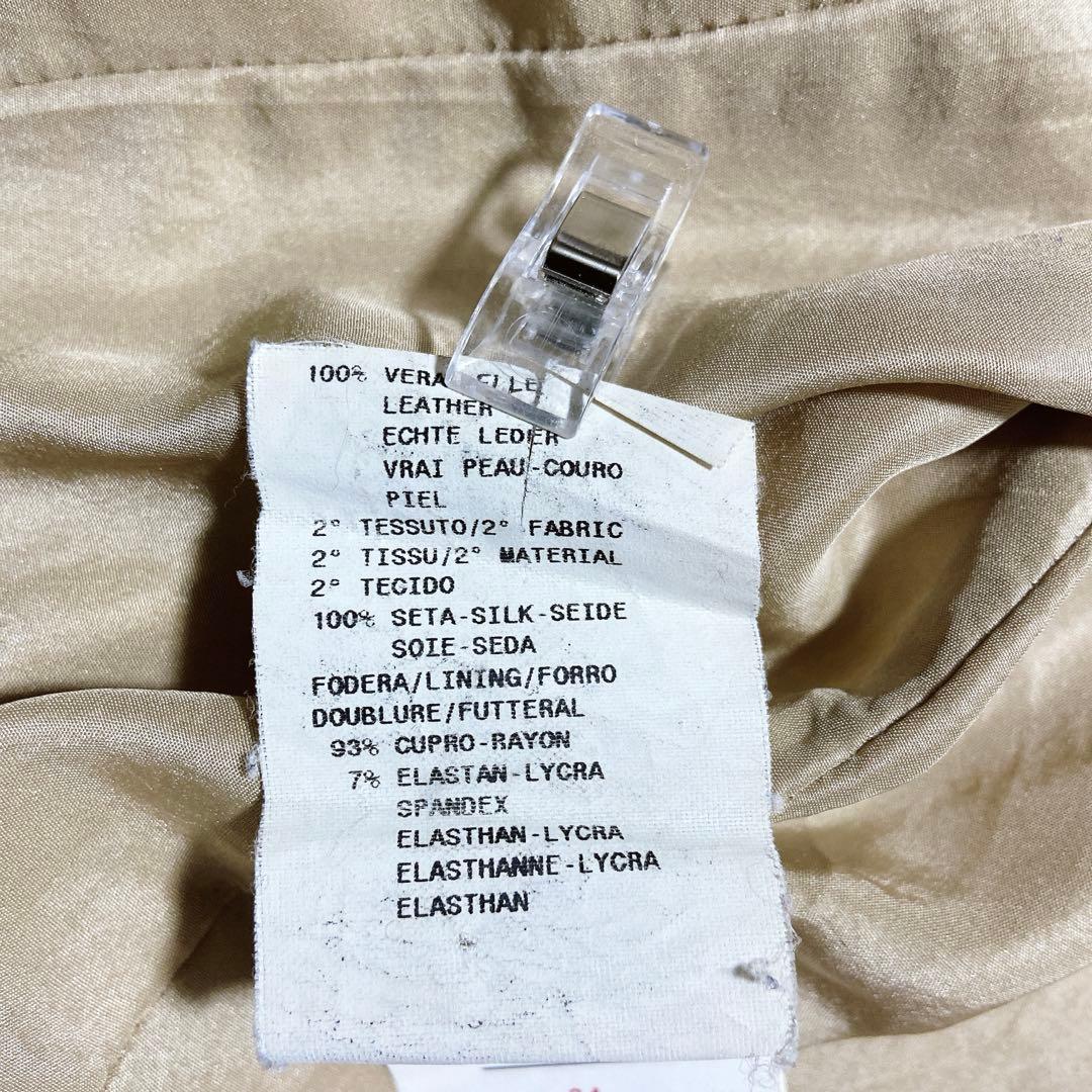 エンポリオアルマーニ　シングルライダースジャケット　ダブルジップ　ロゴジップ