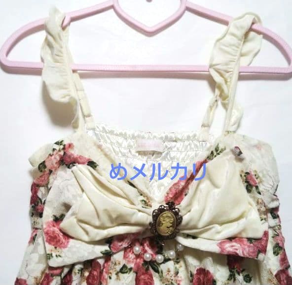 LIZ LISA リズリサ10周年 花柄 ビッグリボン キャミソール チュニック