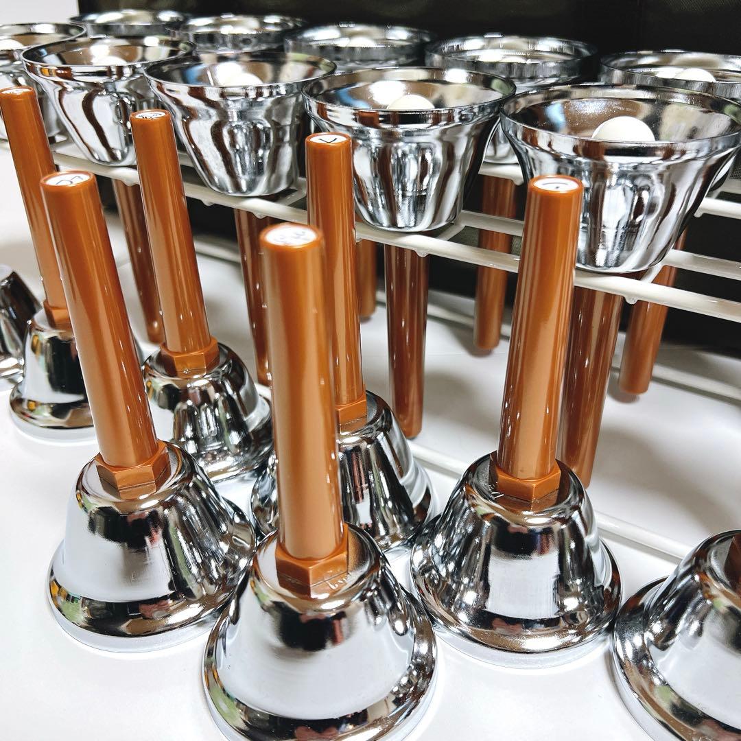 【美品】UCHIDA ハンドベル 23音セット　ウチダ　ミュージックベル　ケース