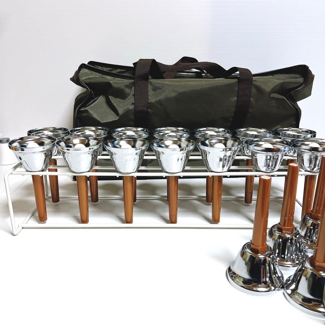 【美品】UCHIDA ハンドベル 23音セット　ウチダ　ミュージックベル　ケース