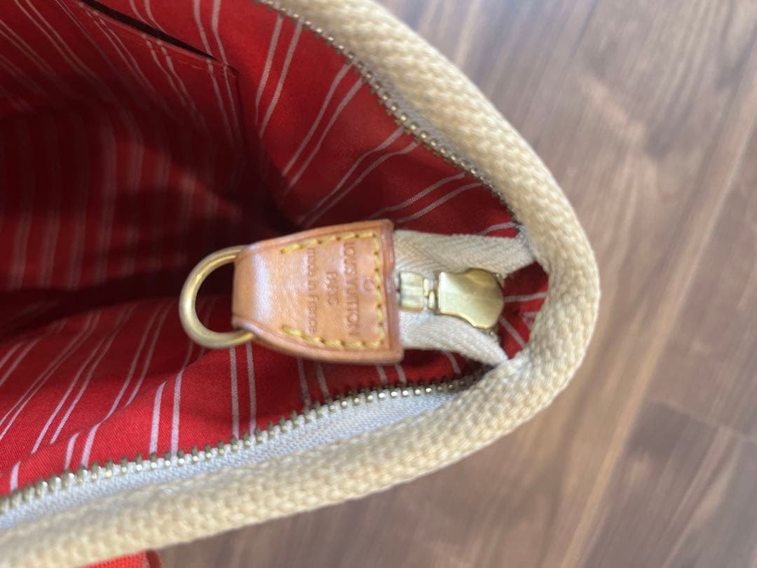 Louis Vuitton トートバッグ ベージュ/レッド