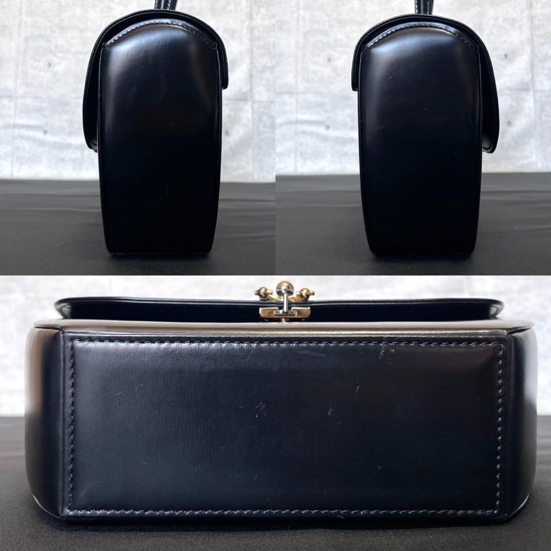 j*n様 WAKO ワコウ 銀座和光 カーフレザー ゴールド金具 ブラック ハン