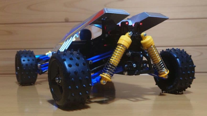 タミヤ電動RCカーNo.158サンダードラゴンLEDライト付プロポ…完成品セット