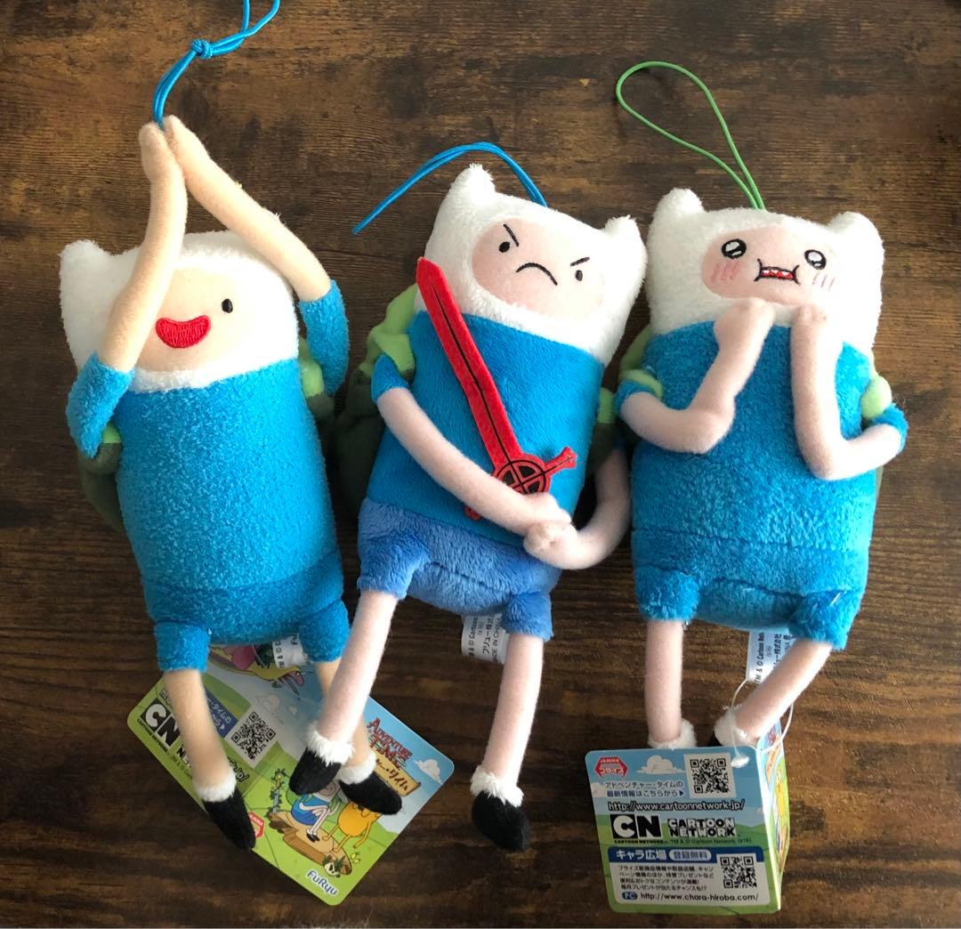 アドベンチャータイム　フィン ぬいぐるみ マスコット 3種セット