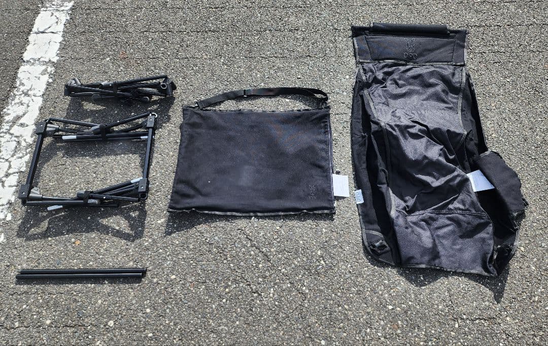 DOD ヤバイッス　ハイバックチェア　黒/ブラック 2セット