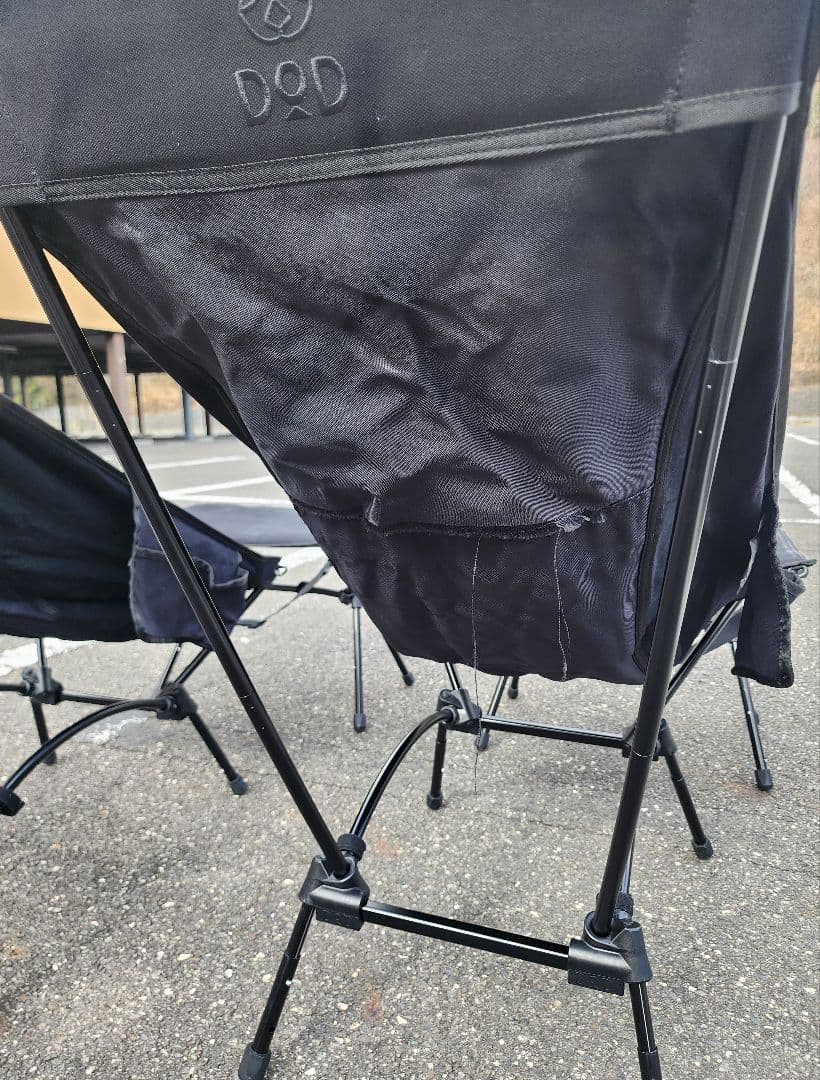 DOD ヤバイッス　ハイバックチェア　黒/ブラック 2セット