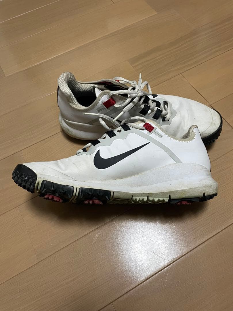 Nike ゴルフシューズ ホワイト　タイガーウッズ　27.5 レッド　ブラック