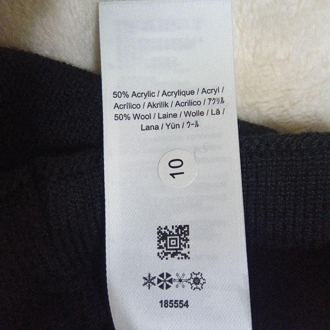 ほぼ新品　Fred Perry フレッドペリー　チェック　 ニット 黒　　L