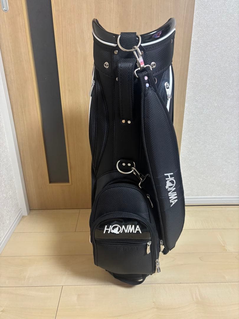 HONMA キャディバッグ 黒白