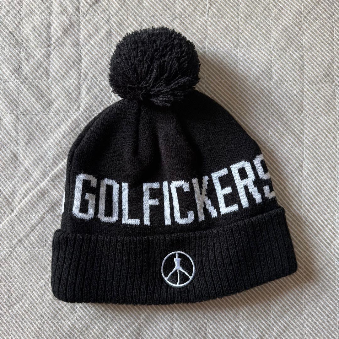 S*E様 Golfickers ニットキャップ ビーニー 黒 美品