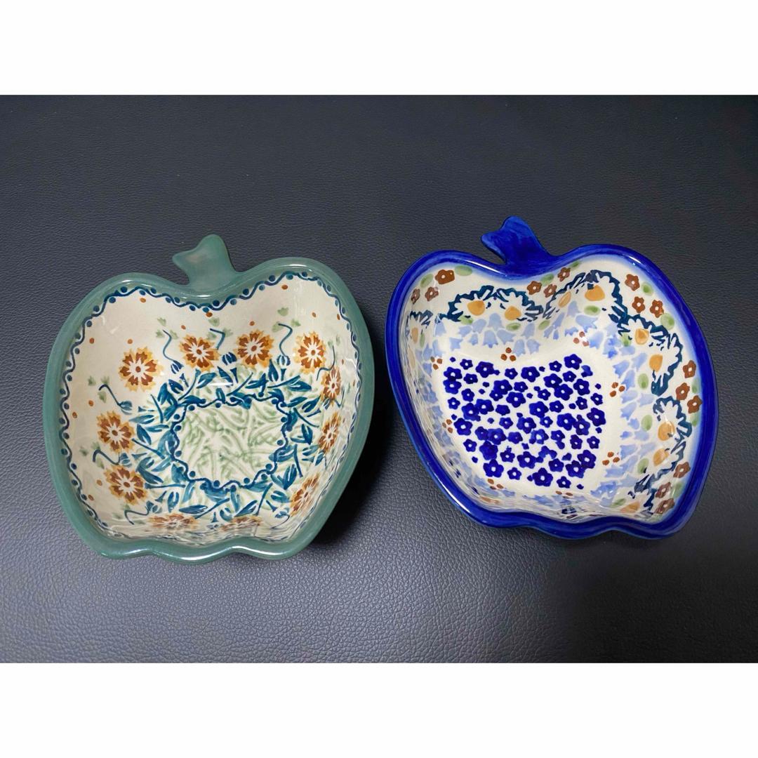 ポーリッシュポタリー リンゴボウル2点セット ポーランド食器