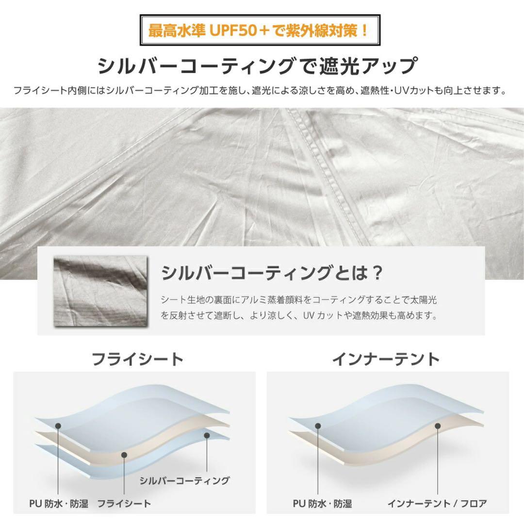 新品未開封】South Light ツールームテント