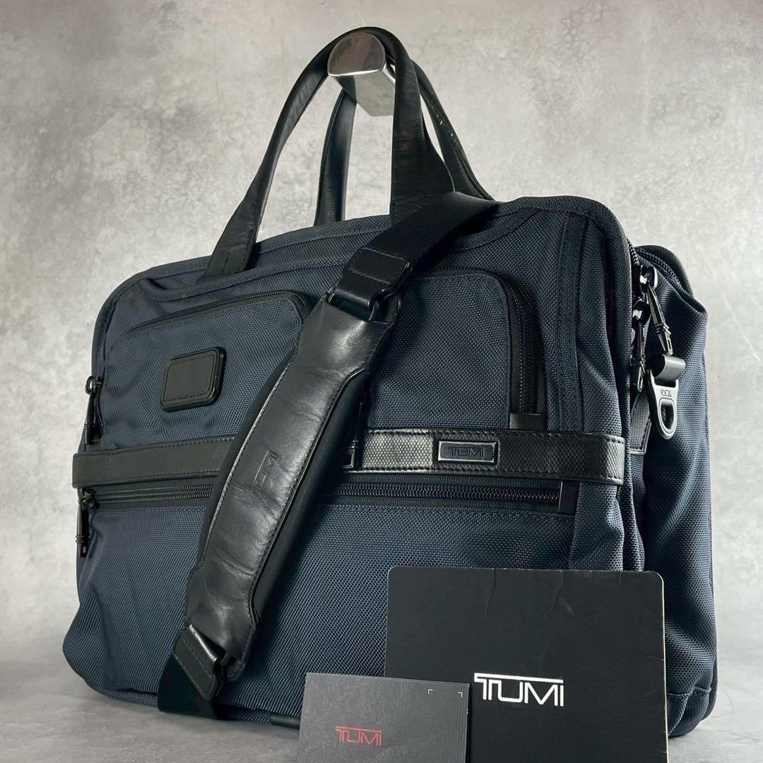 トゥミ×ソフネット別注 アルファ2 2way ビジネスバッグ ブリーフケース 紺