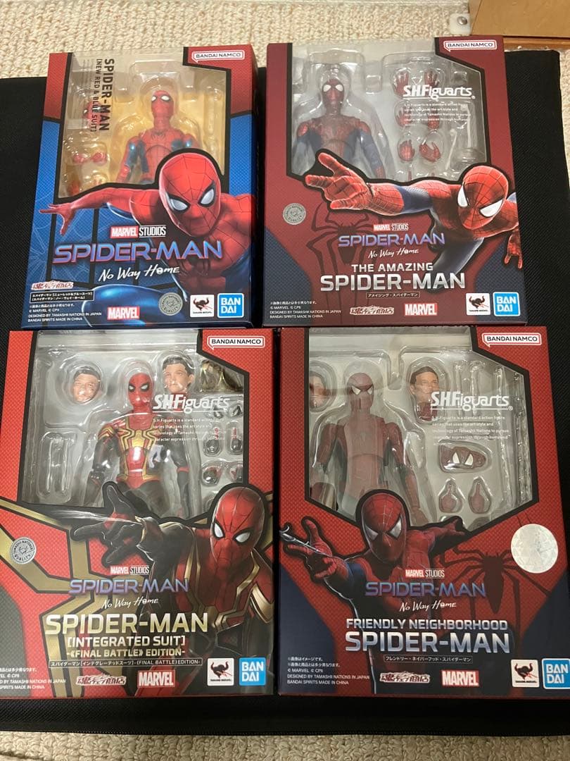 SHFiguarts スパイダーマン ノーウェイホーム　4体セット