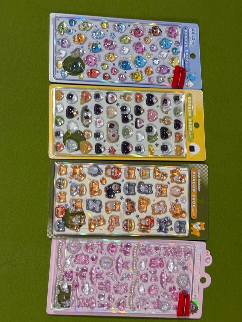 【正規品】ボンボンドロップシール　しずくちゃん　サンリオ　スヌーピー　パワパフ