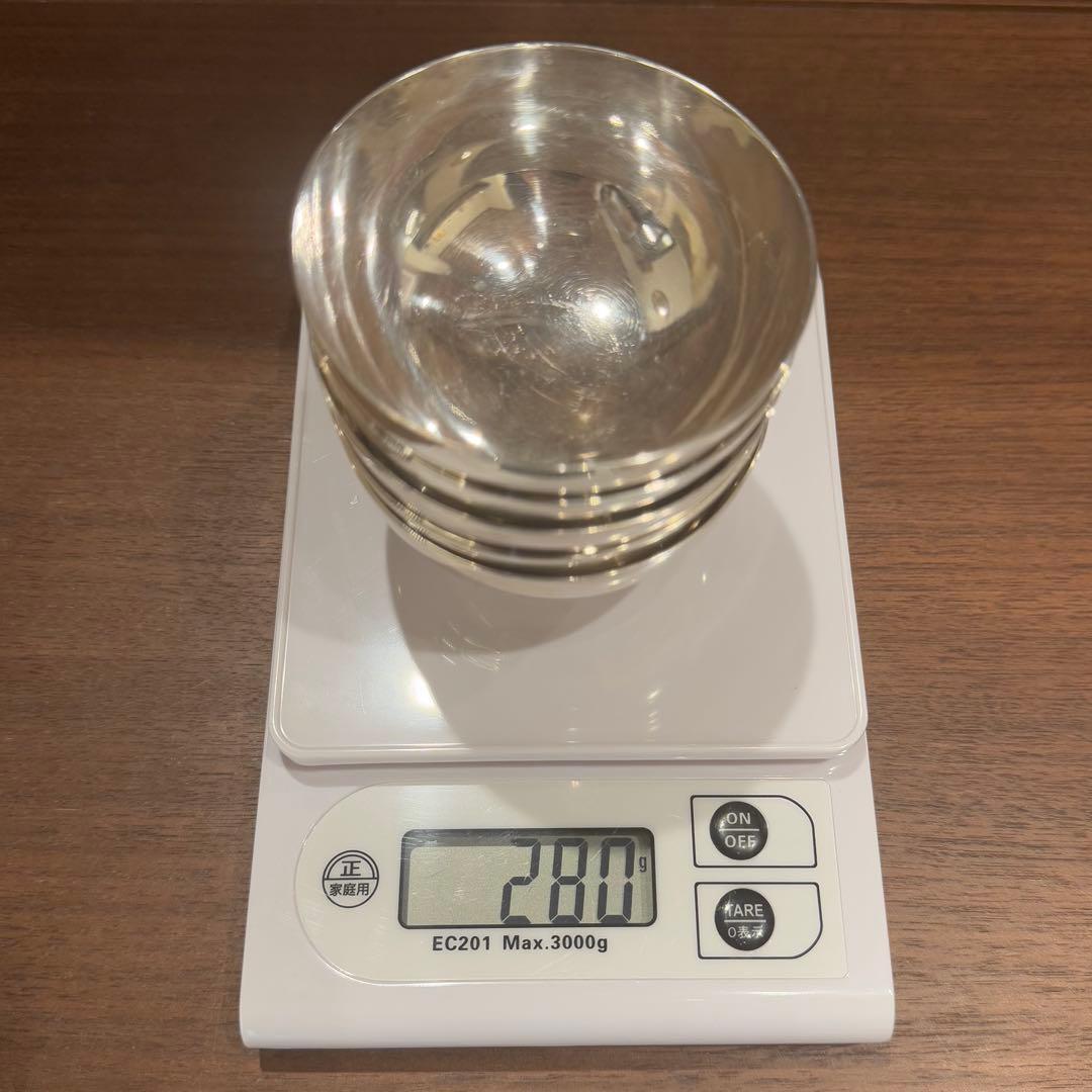 純銀刻印 杯5客