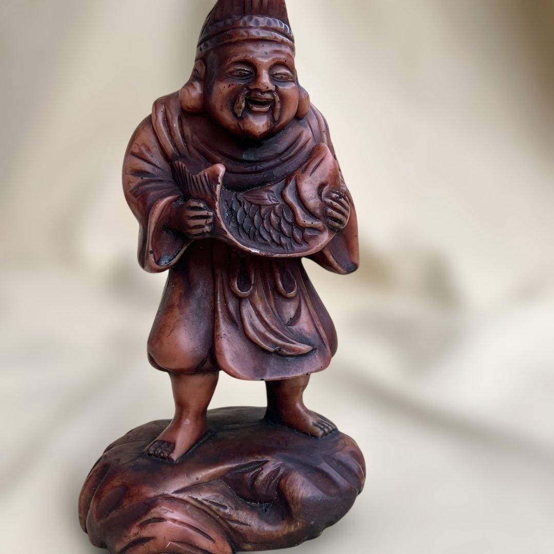 (383)樹脂製と思われる七福神 彫刻 7体セット