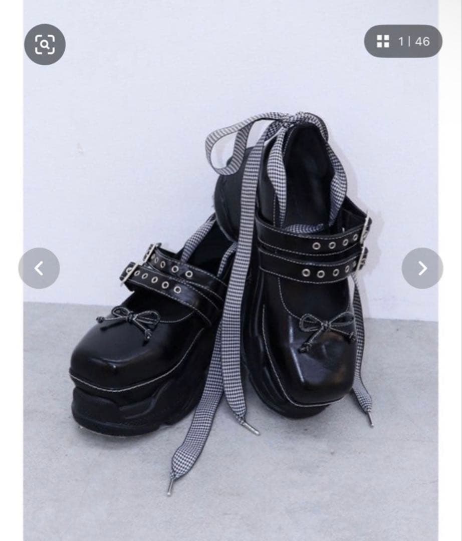 jouetie 厚底スニーカーソールバレエシューズ ローファー 23cm