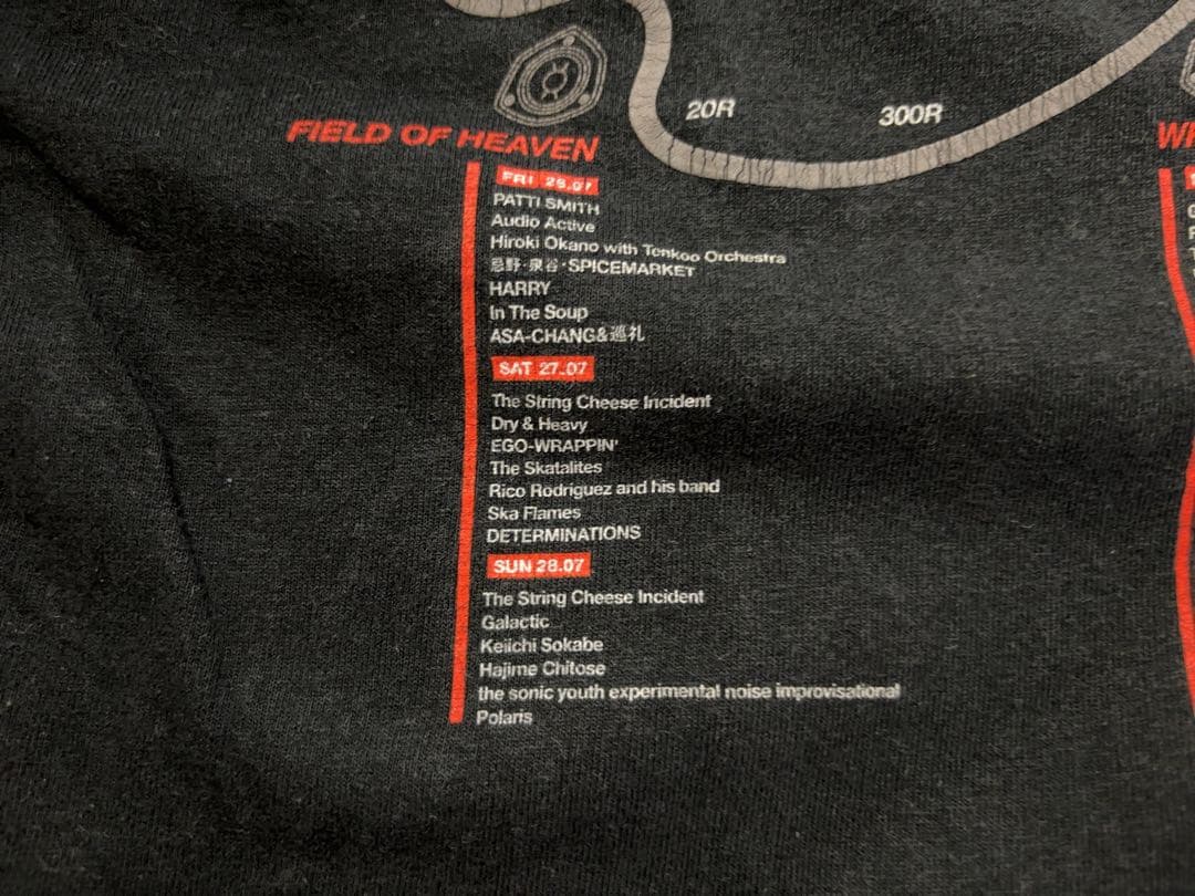 フジロックフェスティバル 2002 Tシャツ Lサイズ黒