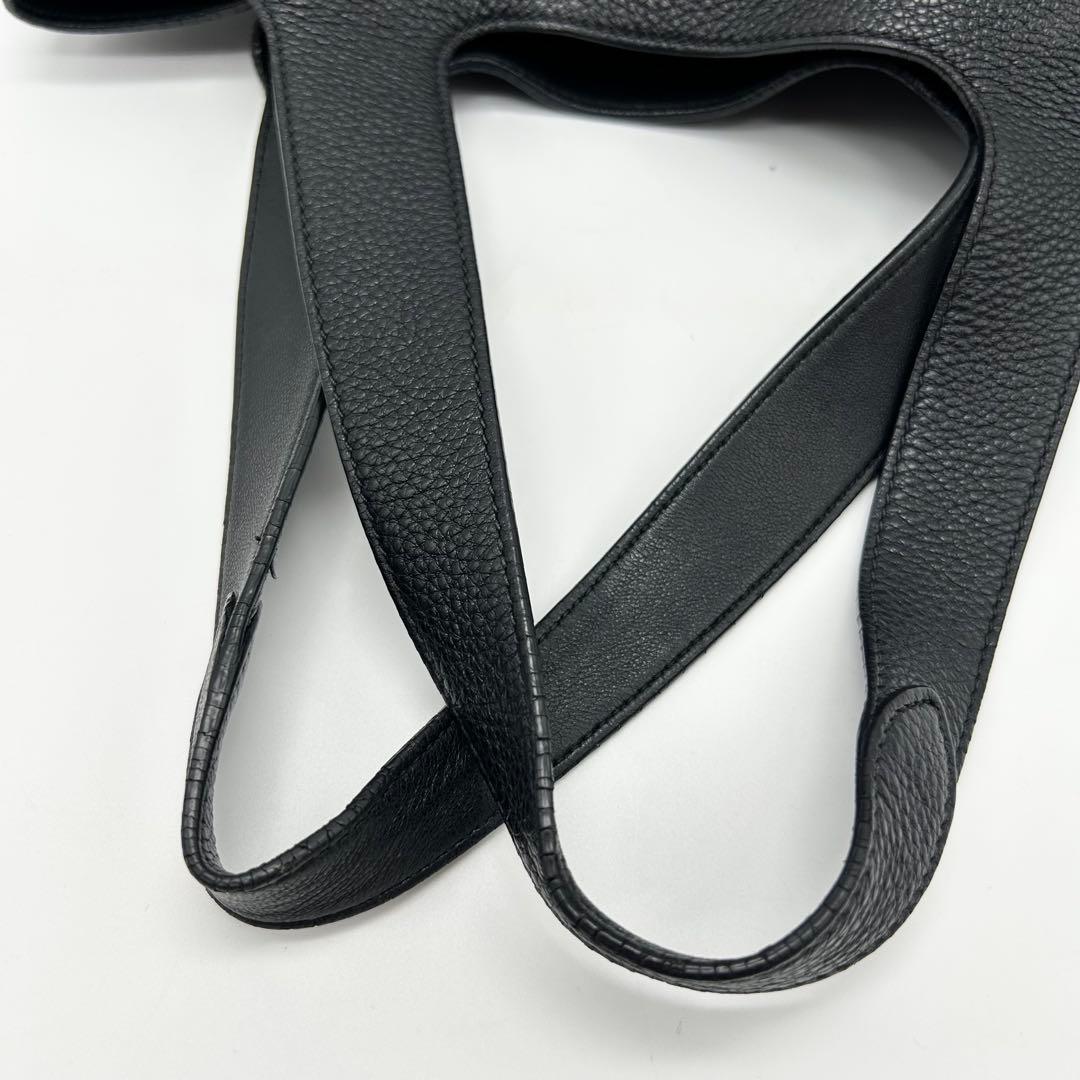 PRADA ミディアム レザー トート ヴィッテロダイノ 1BG335 ブラック